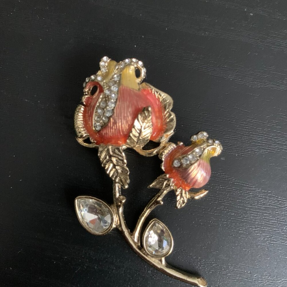Napier Rose Bud Brooch